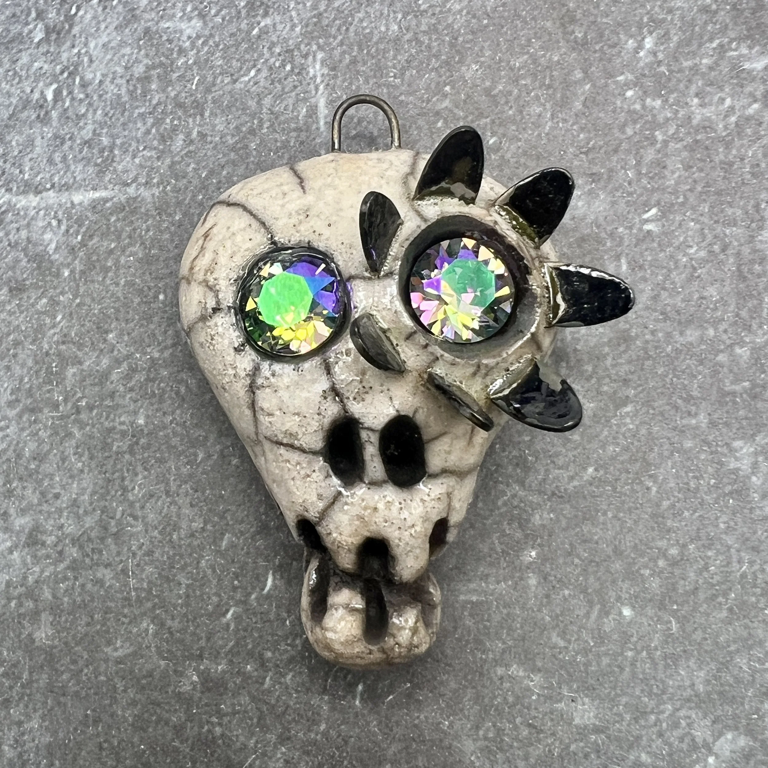 Raku Bird Bird with Legs Ceramic Pendant Raku Jewelry